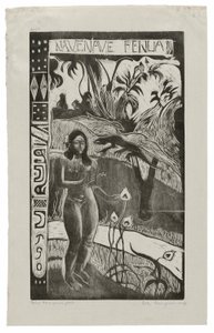 Nave nave fenua (Delightful Land), a Noa Noa lakosztályból alkotó: Paul Gauguin