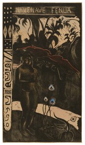 Nave nave fenua (Gyönyörű föld), a Noa Noa Suite-ból alkotó: Paul Gauguin