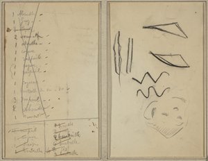Neige (Hó); útiterv [recto] alkotó: Paul Gauguin