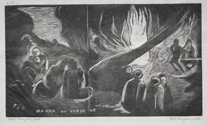 Noé Noé; Az ördög beszél (Mahna No Varua Ino) alkotó: Paul Gauguin