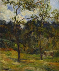 Normandiai táj: Tehén a réten, 1884 alkotó: Paul Gauguin