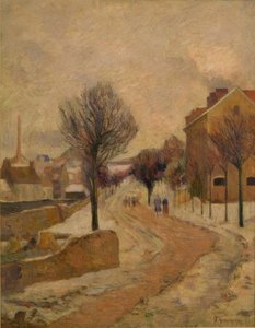 Párizs külvárosa a hóban alkotó: Paul Gauguin