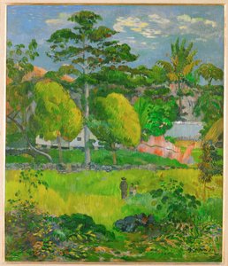 Tájkép (festmény vászonra) alkotó: Paul Gauguin