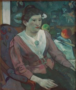 Női portré csendéletben, Cézanne - Marie Derr alkotó: Paul Gauguin