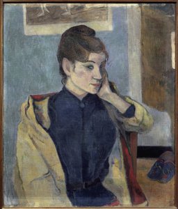 Madeleine Bernard (1871-1895) portréja - Paul Gauguin (1848-1903) festménye, olaj, vászon, 72x58 cm alkotó: Paul Gauguin