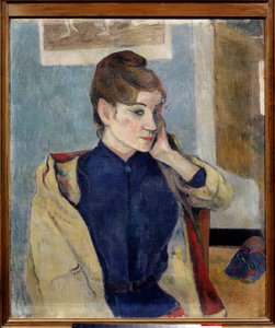 Madeleine Bernard portréja Paul Gauguin (1848-1903) festménye 1888 V. 0,72 x 0,58 m. Grenoble. Szépművészeti Múzeum alkotó: Paul Gauguin