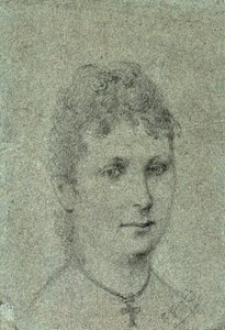 Mette-Sophie Gad portréja, 1873 körül. alkotó: Paul Gauguin