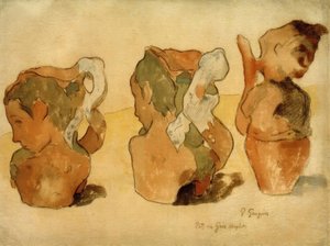 Homokkő edények alkotó: Paul Gauguin