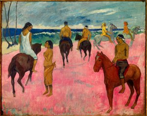 Lovasok a tengerparton, 1902 alkotó: Paul Gauguin