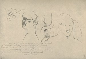 Mindenféle vázlatok, tollam és képzeletem véletlenszerű vállalkozásai, kósza képzelgések, de ez nem alkotó: Paul Gauguin
