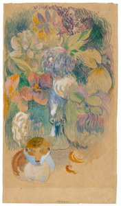 Csendélet macskával alkotó: Paul Gauguin