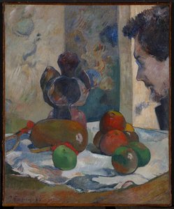 Csendélet Laval profiljával alkotó: Paul Gauguin