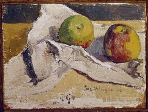 Csendélet almával (olaj, vászon alkotó: Paul Gauguin