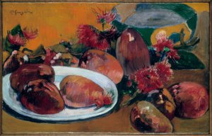 Csendélet mangóval alkotó: Paul Gauguin