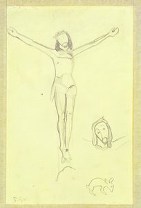 Study for The Yellow Christ, 1889 alkotó: Paul Gauguin