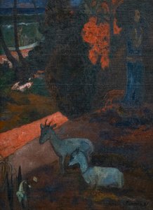 TARARI MARURU (táj két kecskével) alkotó: Paul Gauguin