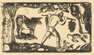 Tahiti banánt hordozó (a fei hordozója) alkotó: Paul Gauguin