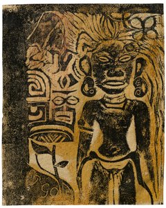 Tahiti bálvány, Hina istennő, 1894-95 alkotó: Paul Gauguin