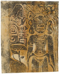 Tahiti bálvány, Hina istennő, 1894-95 alkotó: Paul Gauguin