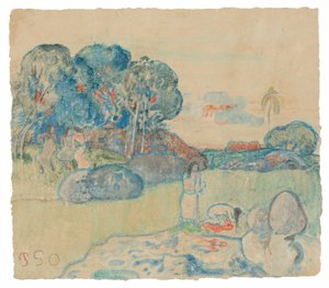 Tahiti táj alkotó: Paul Gauguin