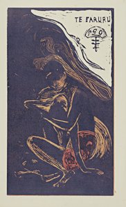 A Faruru Here We Make Love a Noa Noa sorozatból, 1893-1894 alkotó: Paul Gauguin
