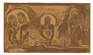 Te atua (Az Isten), a Noa Noa szvitből alkotó: Paul Gauguin