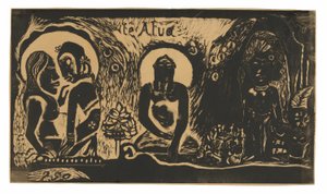Te atua (Az Isten), a Noa Noa szvitből alkotó: Paul Gauguin