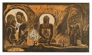 Te atua (Az Isten), a Noa Noa szvitből alkotó: Paul Gauguin