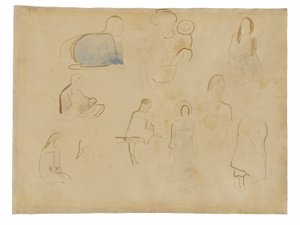 Tíz tanulmány a tahiti alakokról alkotó: Paul Gauguin