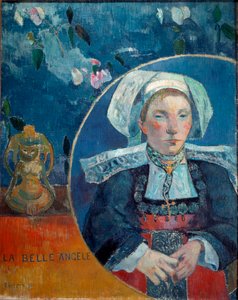 The Beautiful Angele (Olaj, vászon alkotó: Paul Gauguin