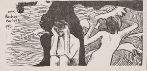 A Fekete sziklák. alkotó: Paul Gauguin