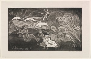 Az Univerzum teremtése, a Noa Noa sorozatból alkotó: Paul Gauguin