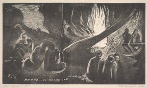 Az ördög beszél, 1893-94. alkotó: Paul Gauguin