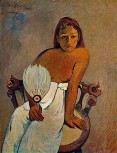 A lány legyezővel, 1902 alkotó: Paul Gauguin