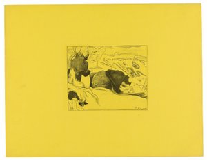 Mosónők, a Volpini lakosztályból alkotó: Paul Gauguin