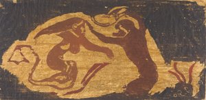 A sellő és a majom. alkotó: Paul Gauguin