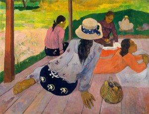 A Szieszta, kb. 1892-94. alkotó: Paul Gauguin