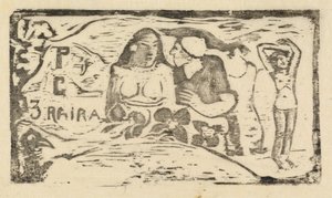 A Le Sourire címlapja A mosoly címe, 1895-ben vagy utána. alkotó: Paul Gauguin