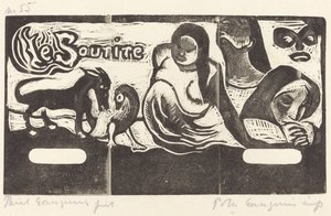 A Le Sourire címlapja A mosoly címe, 1895-ben vagy utána. alkotó: Paul Gauguin