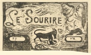 A Le Sourire címlapja A mosoly címe, 1895-ben vagy utána. alkotó: Paul Gauguin
