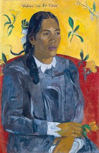 Nő a virág Nő virággal. alkotó: Paul Gauguin
