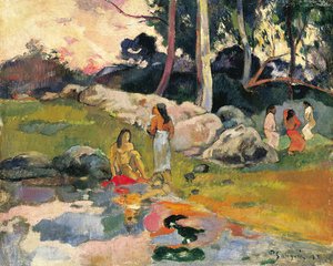 Nők a folyóparton alkotó: Paul Gauguin