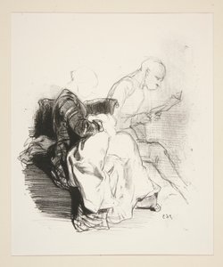 (HÁZTARTÁS BELSŐ.) alkotó: Paul Gavarni