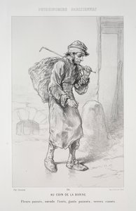 A terminál sarkán. alkotó: Paul Gavarni