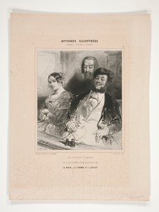 A Francia Színházban alkotó: Paul Gavarni