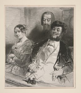 A Théâtre-Français-ban... alkotó: Paul Gavarni