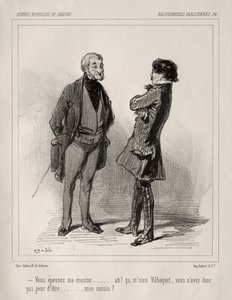 Párizsi hülyeség. alkotó: Paul Gavarni