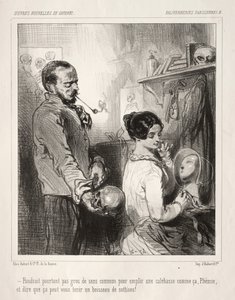 Párizsi hülyeség. alkotó: Paul Gavarni