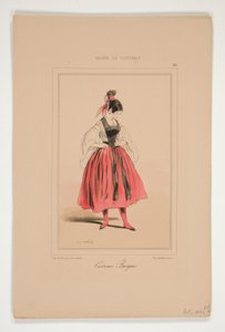 Baskische Tracht alkotó: Paul Gavarni