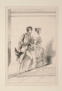 udvari jelmez 1837 alkotó: Paul Gavarni